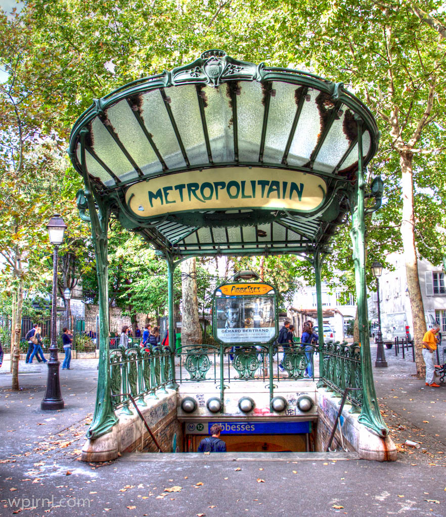 Abbesses Metro Station, Montmartre Paris France