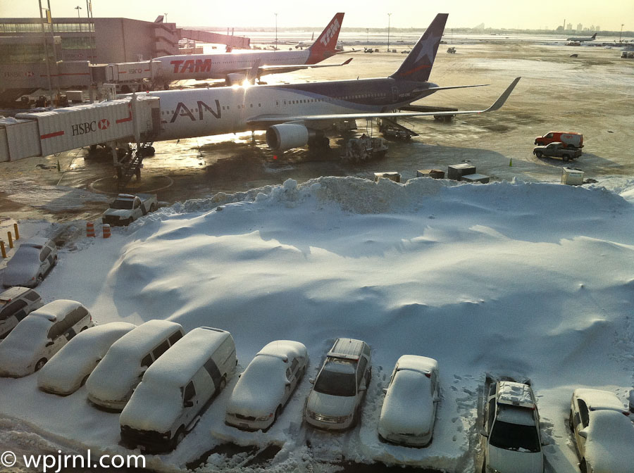 Airport Tarmac After Winter Storm — International Airport