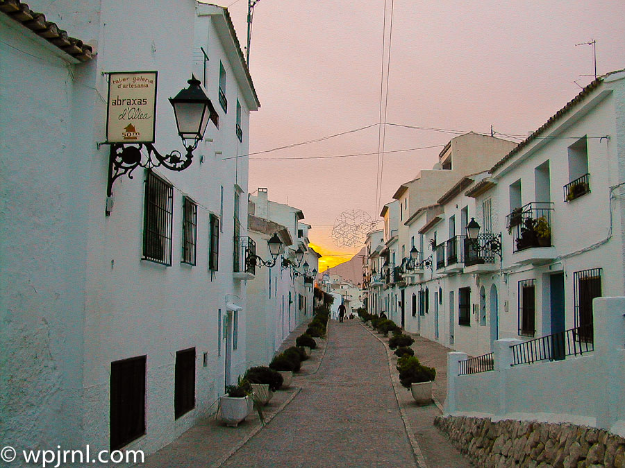 Altea Old Town Streets, Costa Blanca Spain