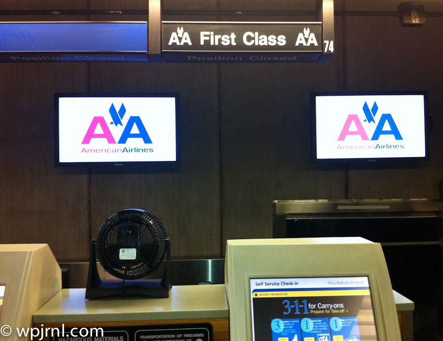 American Airlines Check-In Counter, Kahului Airport (OGG) Maui, Hawaii