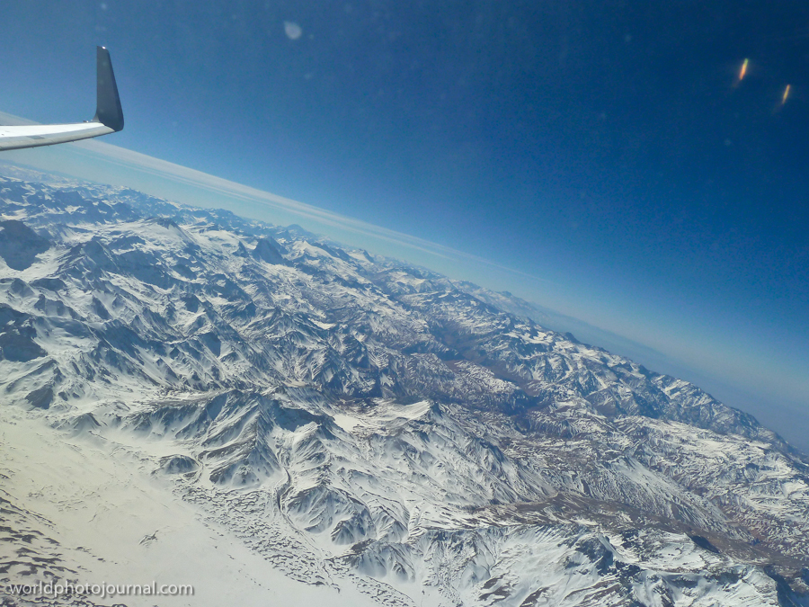 Andes Mountains Aerial View, South America