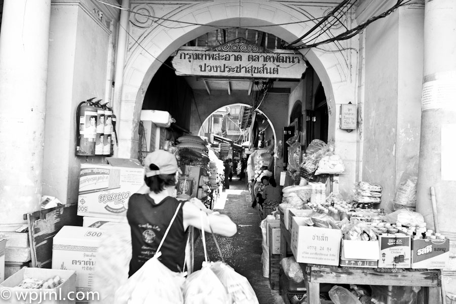 Bangkok Market Arcade, Chinatown Bangkok Thailand