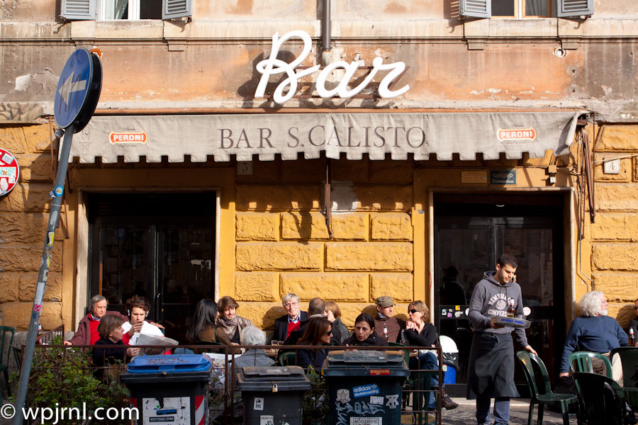Bar S. Calisto, Historic Café & Bar, Trastevere Rome Italy