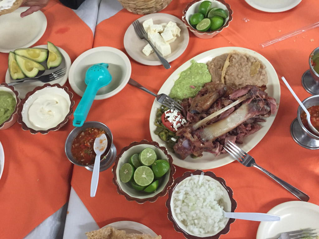 Barbacoa de Borrego with Traditional Mexican Sides
