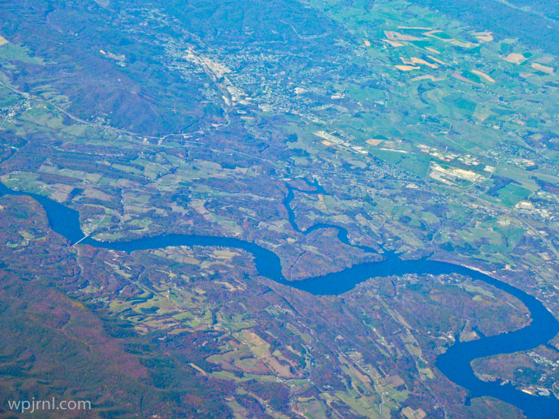 Aerial View of River Valley, Boreal Forest Region