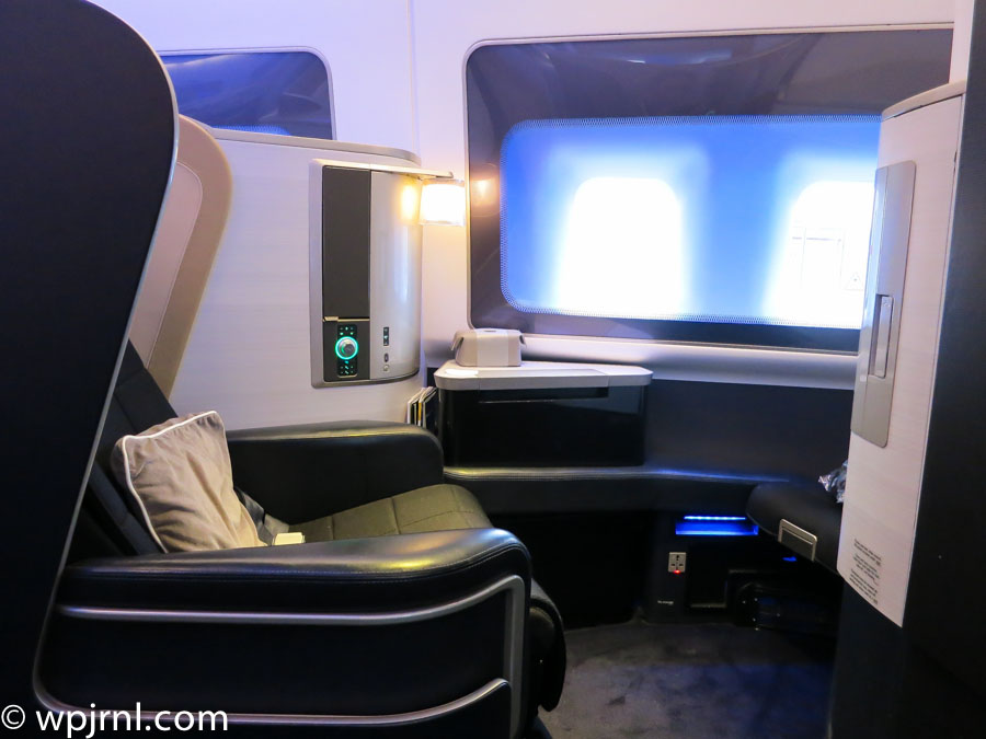 British Airways First Class Cabin, London Heathrow to Miami