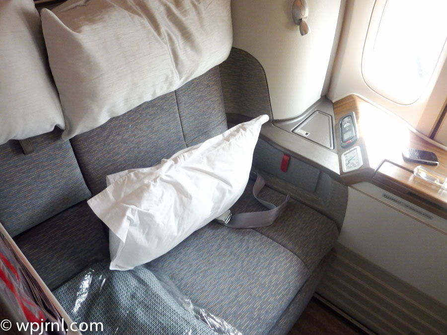 Cathay Pacific First Class Cabin, CX784 Flight DPS-HKG