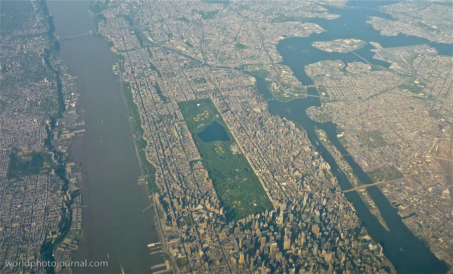 Central Park Aerial View, Manhattan New York City