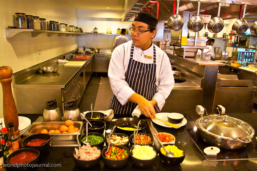 Custom Omelette Station with Fresh Ingredients