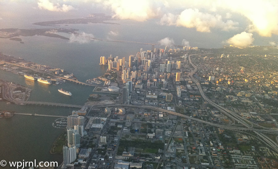 Downtown Miami Aerial View, Florida USA