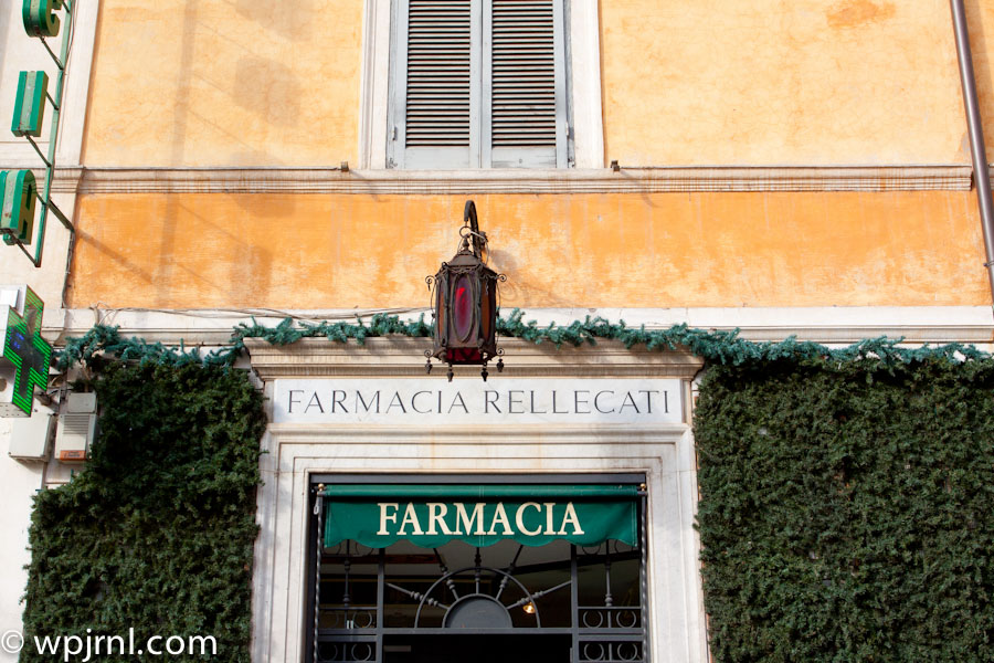 Farmacia Rellecati Historic Pharmacy, Rome Italy
