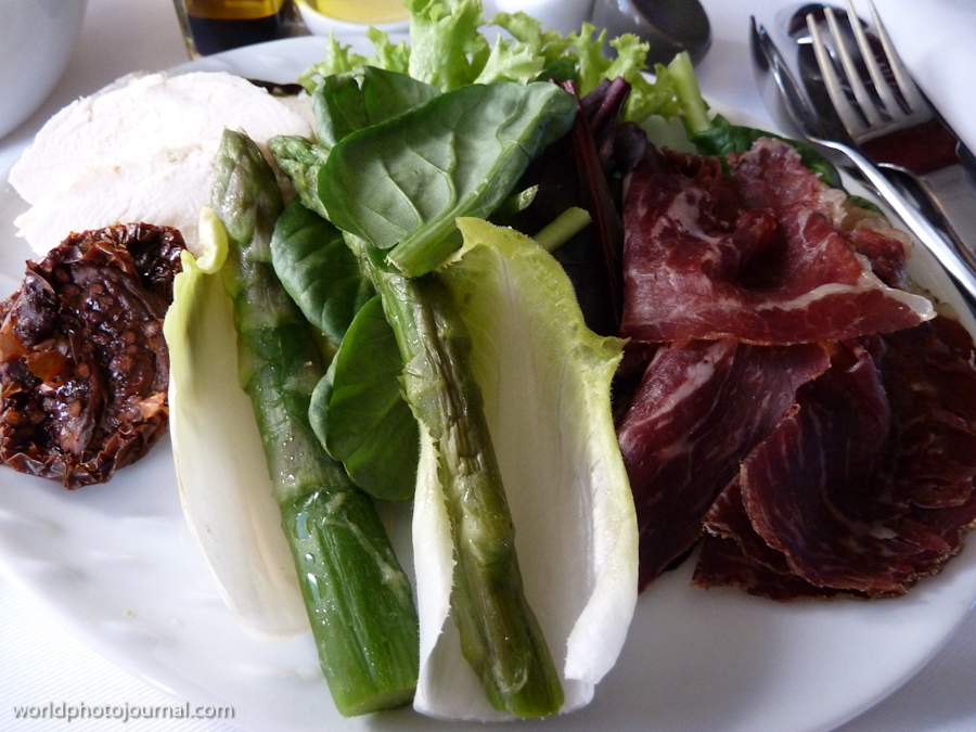 Charcuterie & Cheese Platter with Mixed Greens