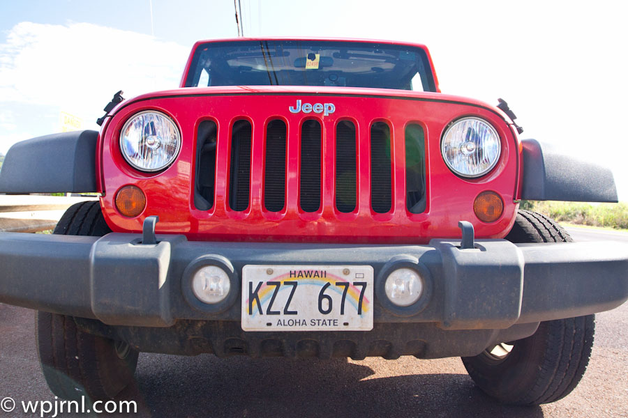 Jeep Wrangler Rental in Kauai, Hawaii