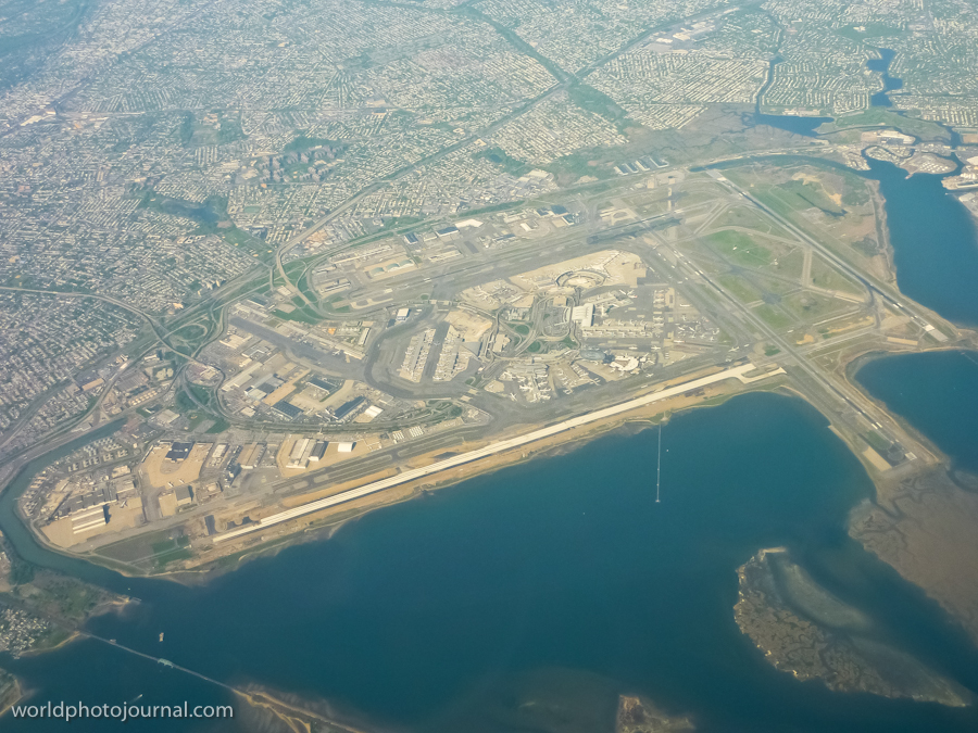 JFK Airport Aerial View, New York USA