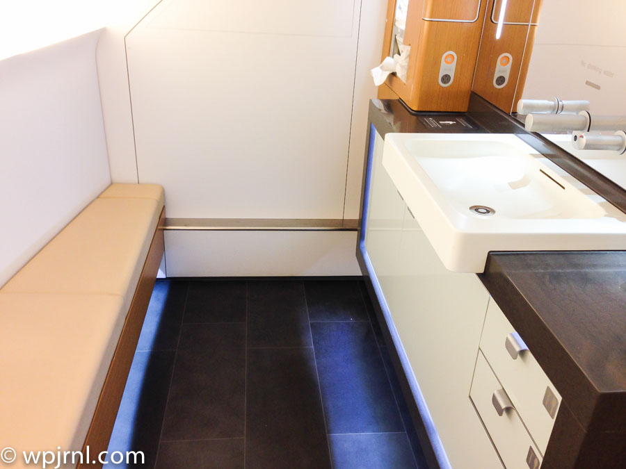 Lufthansa A380 First Class Bathroom, In-Flight Luxury