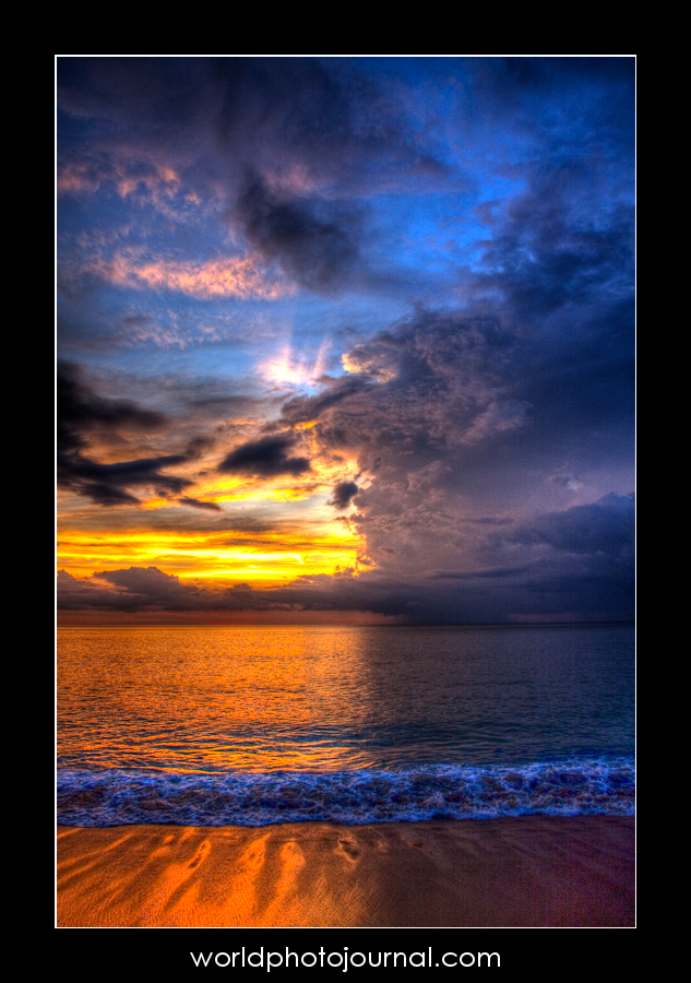 Mai Khao Beach Sunset, Phuket Thailand