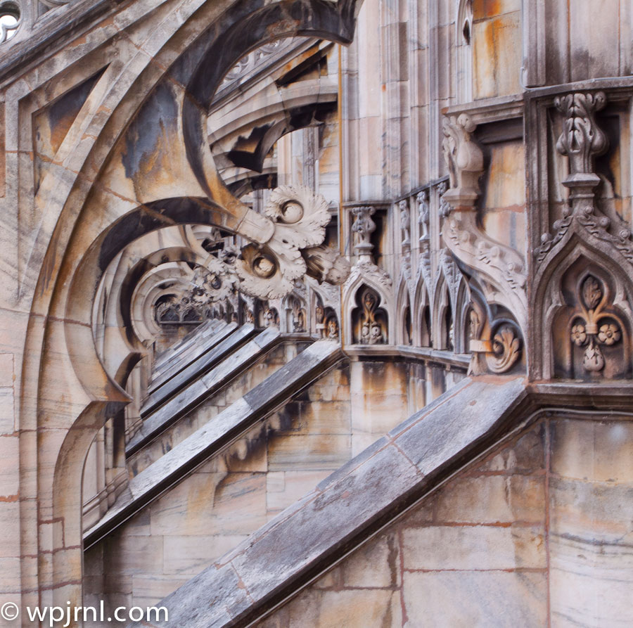 Milan Cathedral Roof, Gothic Landmark Milan Italy