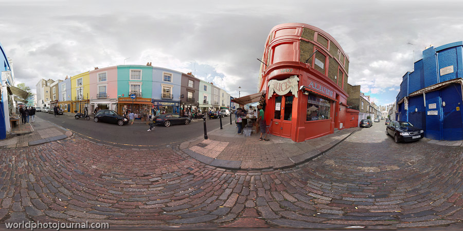 Notting Hill Street Corner, London England