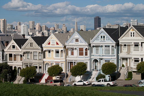 Painted Ladies Victorian Houses, San Francisco USA