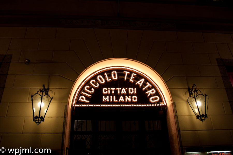 Piccolo Teatro Historic Theater, Milan Italy