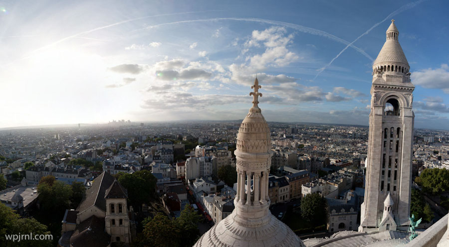 Sacré-Cœur Basilica Dome View, Montmartre Paris France