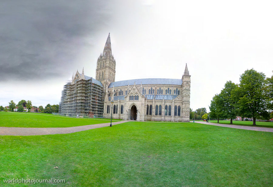 Salisbury Cathedral, Medieval Market Town Wiltshire England