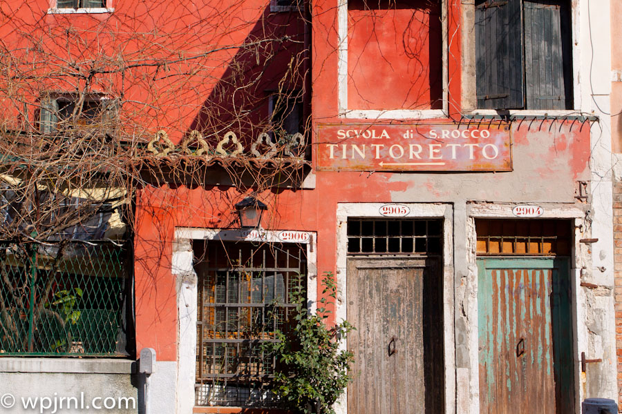 Scuola di S. Rocco Tintoretto Building, Venice Italy