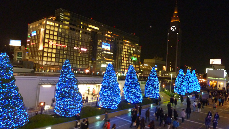 Shinjuku Station Christmas Lights, Tokyo Japan