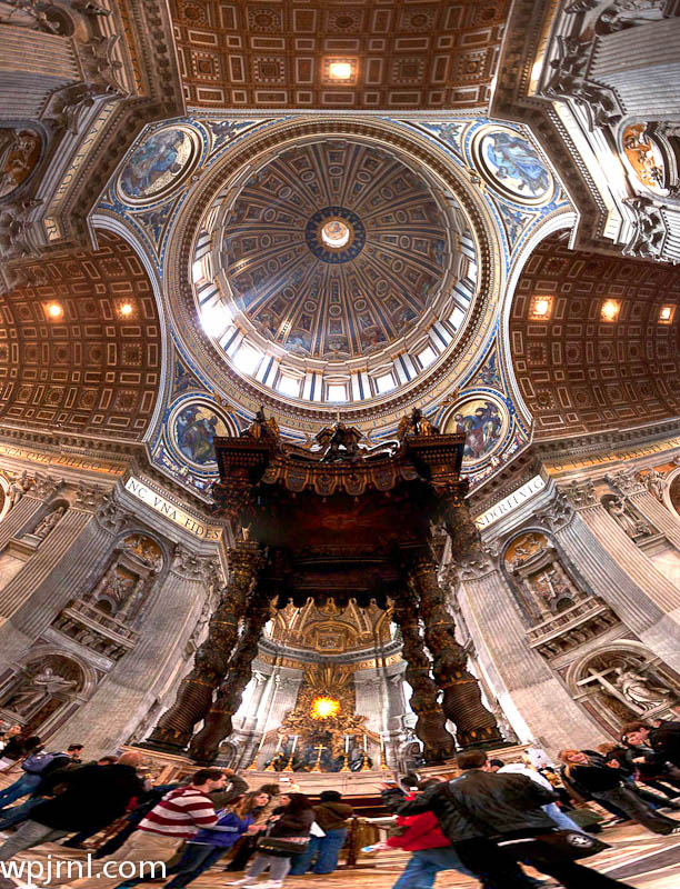 St. Peter's Basilica Dome, Vatican City Italy