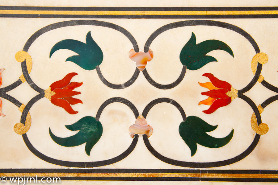 Taj Mahal Precious Stone Carvings, Agra India