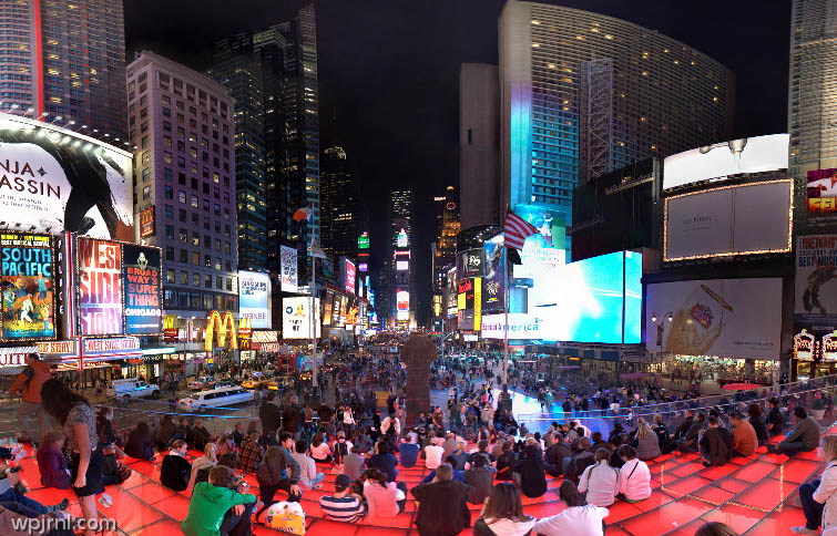 Times Square Panorama, Manhattan New York City USA