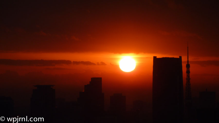 Tokyo Skyline Sunrise, Tokyo Japan