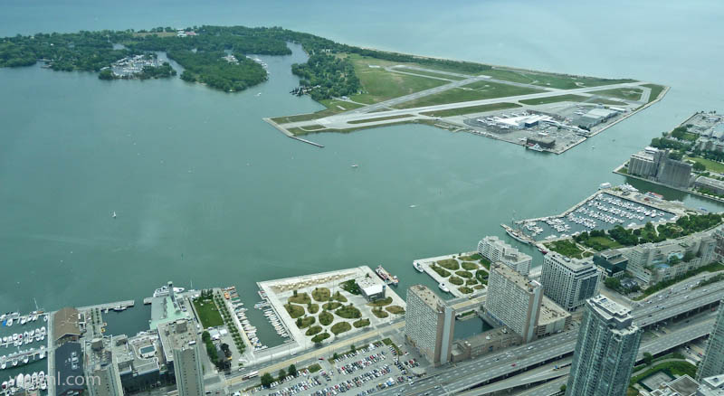 Toronto Island Airport Aerial View, Toronto Canada
