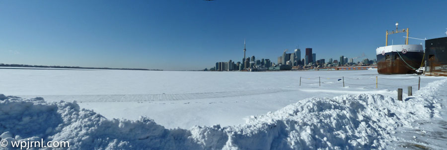 Toronto Waterfront Winter Landscape, Ontario Canada