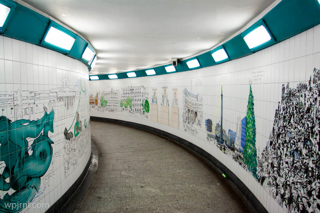 Trafalgar Square Underground Station, London England