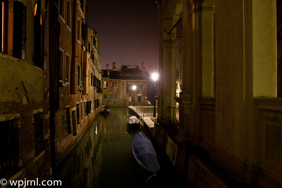 Venice Canals at Night, Venice Italy