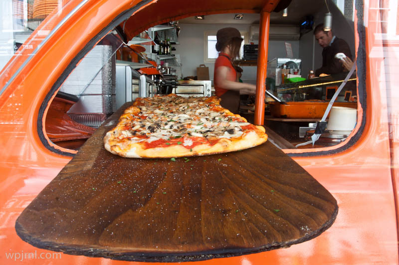 Wood-Fired Pizza from a Beetle Food Truck