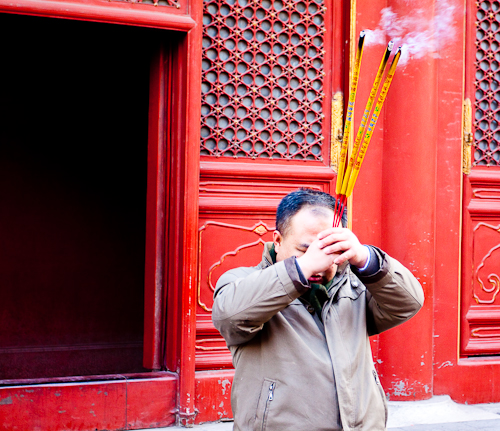 Yonghe Temple Buddhist Temple, Beijing China